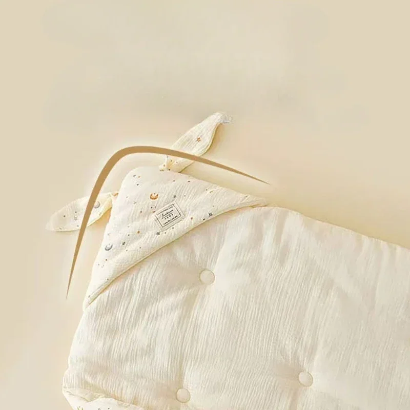ผ้าฝ้ายคุณภาพสูงทารกแรกเกิด Swaddle ผ้าห่มน่ารักกระต่ายหูโรงพยาบาล Delivery Wrap Extra Soft Thermal Baby Swaddling ใหม่
