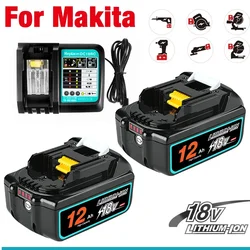 100% Makita Original 18V 12000mAh Lithium ion Rechargeable Battery 18v drill Replacement Batteries BL1860 BL1830 BL1850 BL1860B