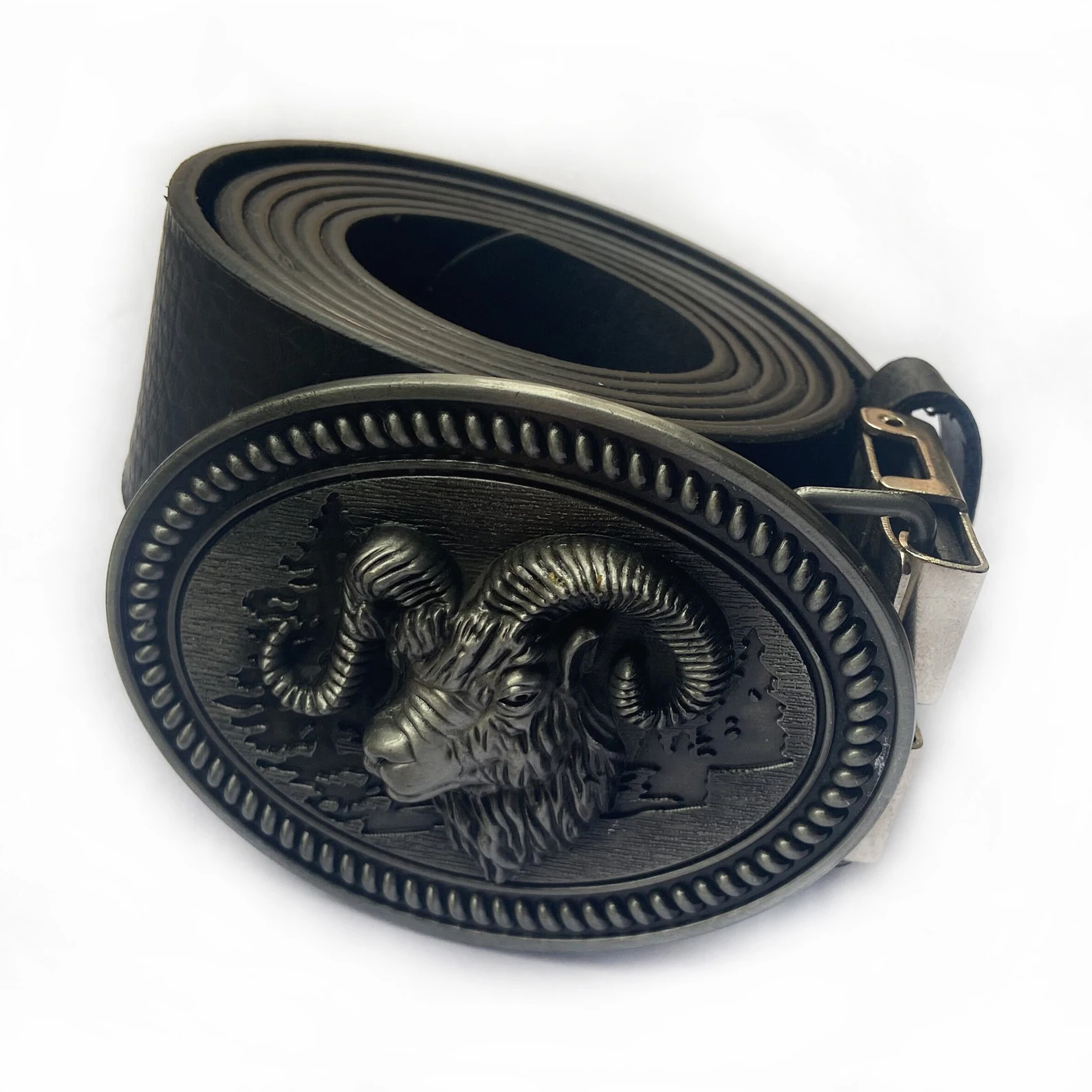 WesBuck Brand Cool Big Goat Metal Vintage Belt Buckle Handmade Homemade Accessories Waistband DIY Western Cowboy Rock Style