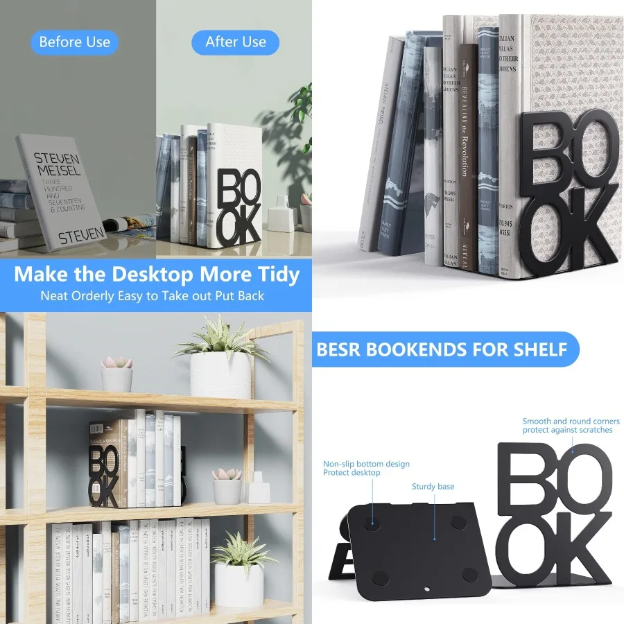 

Сверхмощные концы книг для стола с книжной полкой. Уникальный внешний вид. Подставки для книг в гостиной или офисе. Прочный и стильный.