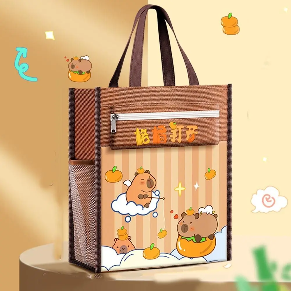 

Capybara Capybara Handbags Lightweight Reusable Canvas Tote Bags Large Capacity With Pencil Case Student Book Shoulder Bag