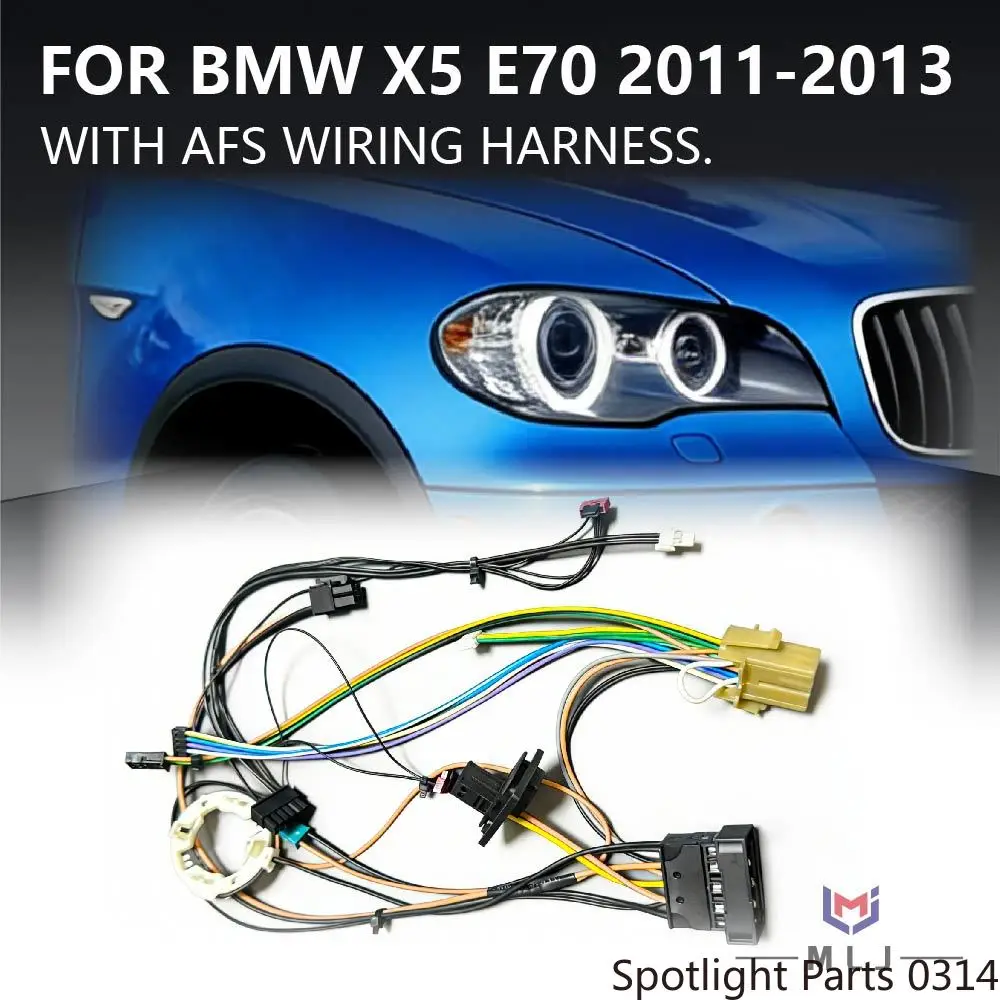 

Internal Wiring Harness For BMW X5 E70 2011-2013 Car Headlight With AFS Plug and Play Wire Harness Assembly Car Accessories