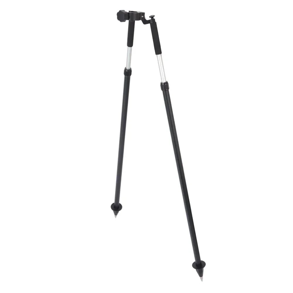 Aluminiowy bipod geodezyjny z szybkozłączką na palec do przymierza, poziomowania, prętów geodezyjnych, DZ22A czarny, dostępne kolory