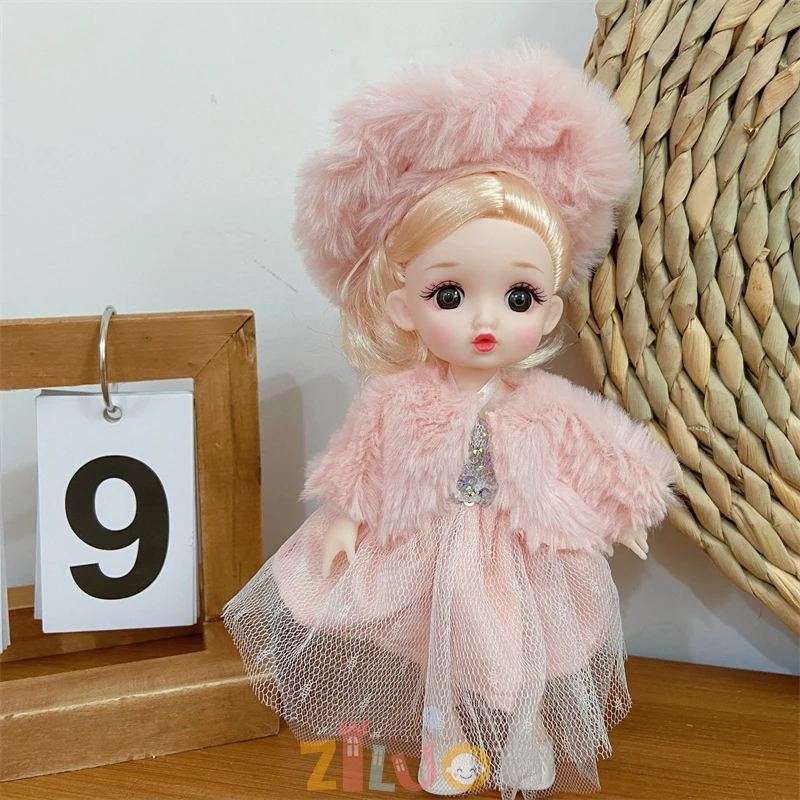 Muñeca BJD 1/8, muñecas de 16cm, vestido de princesa Munecas, juguetes para niños, muñecas para niñas, muñeca bonita multiarticulación, regalo de cumpleaños y Navidad para niños