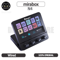Mbox N4 Stream Deck With Knob Mirabox Streamdeck Lcd Button Live Content Creation Controller Mini Keypad Custom Stream Dock Gift