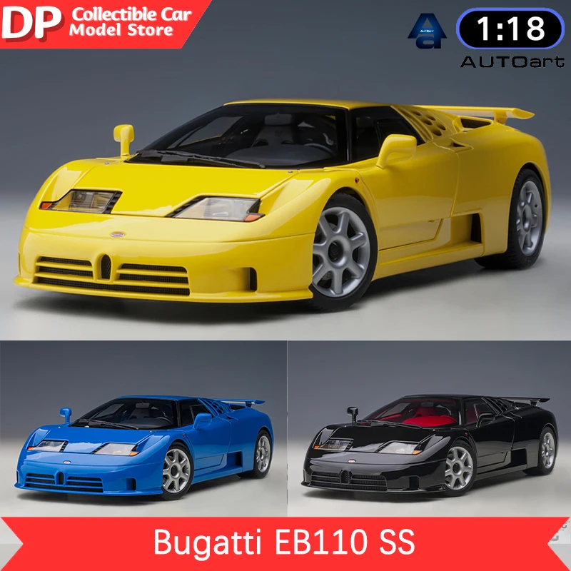 

1:18 AUTOart Bugatti EB110 SS (French Racing Blue/Grigio Metallizzato/Nero Vernice/Giallo Bugatti)Alloy Car Model Collectible