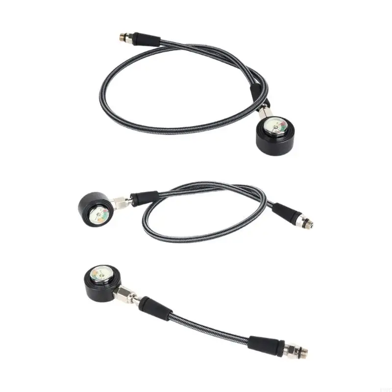 

P9FC Luminously Pressure Gauge with Highly Pressure Hose Pressure Gauge Technical Diving Gauge