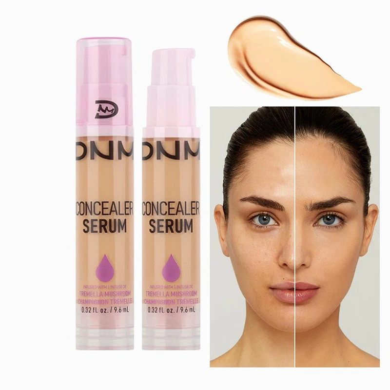 8Colors Liquid Concealer High Covering Moisturizing Oil Control Foundation Invisible Pores Dark Circles Freckle Face Makeup