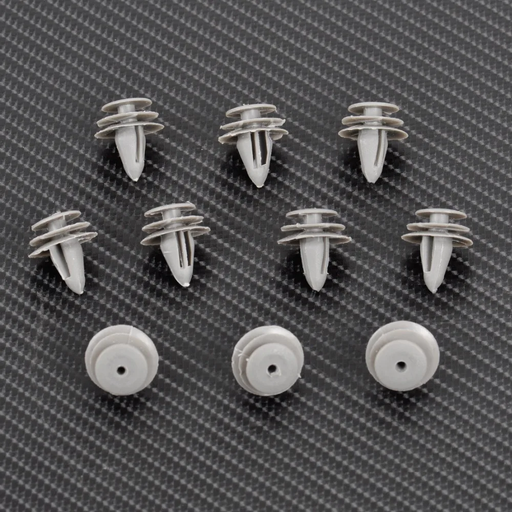 10x Clips de Panel embellecedor de puerta de nailon 01553-07111 para Nissan Altima Infiniti G35 Q45 1997 - 2008 2009 2010 2011 2012 2013 2014