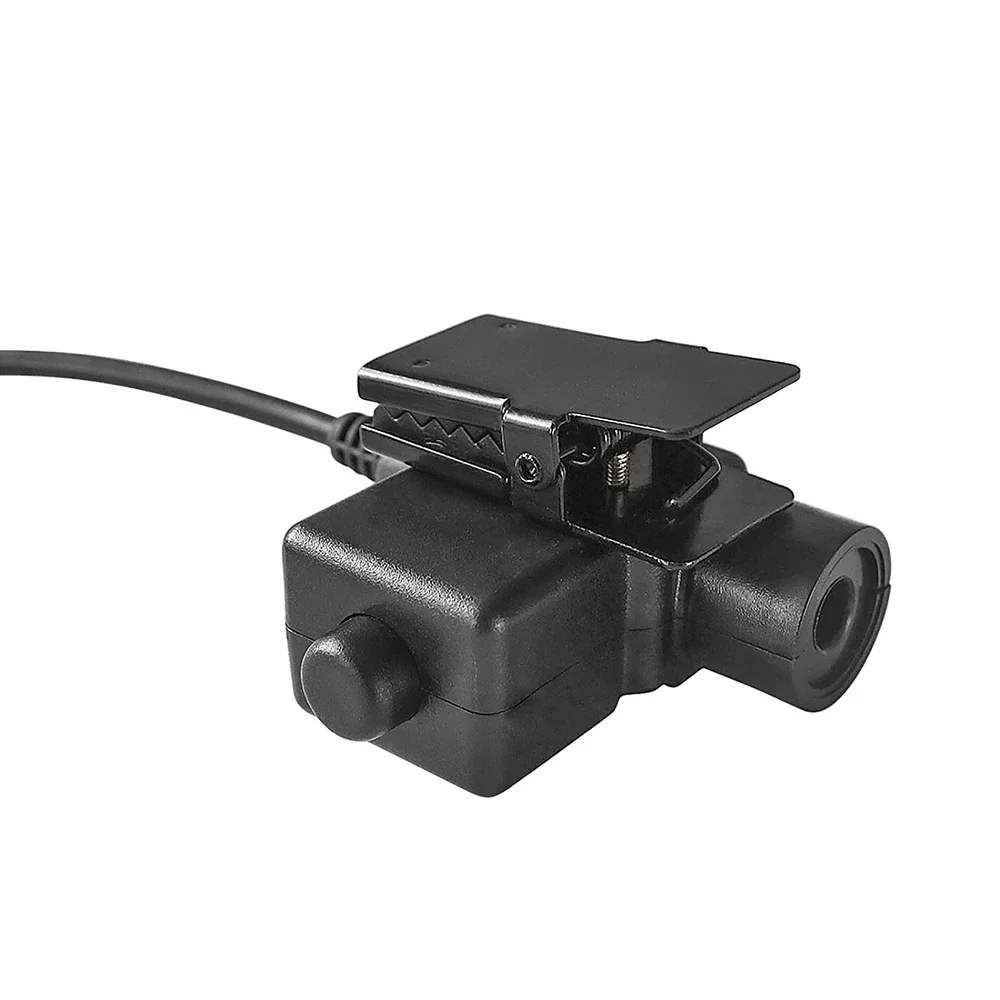 Adaptador de enchufe táctico U94 PTT Kenwood/teléfono para Peltor Comta/SordinTactical auriculares caza y tiro Baofeng UV-5R VU82 Radio