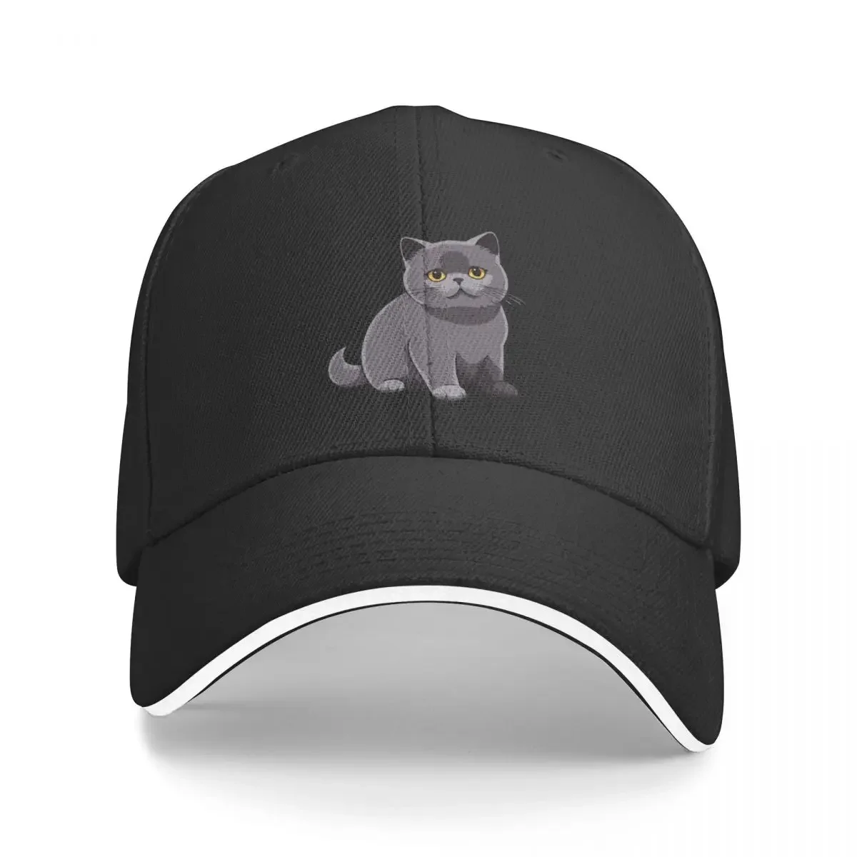 

Cute British Shorthair Cat Baseball Cap Sunscreen Hat Beach Sun Hats For Women Men's