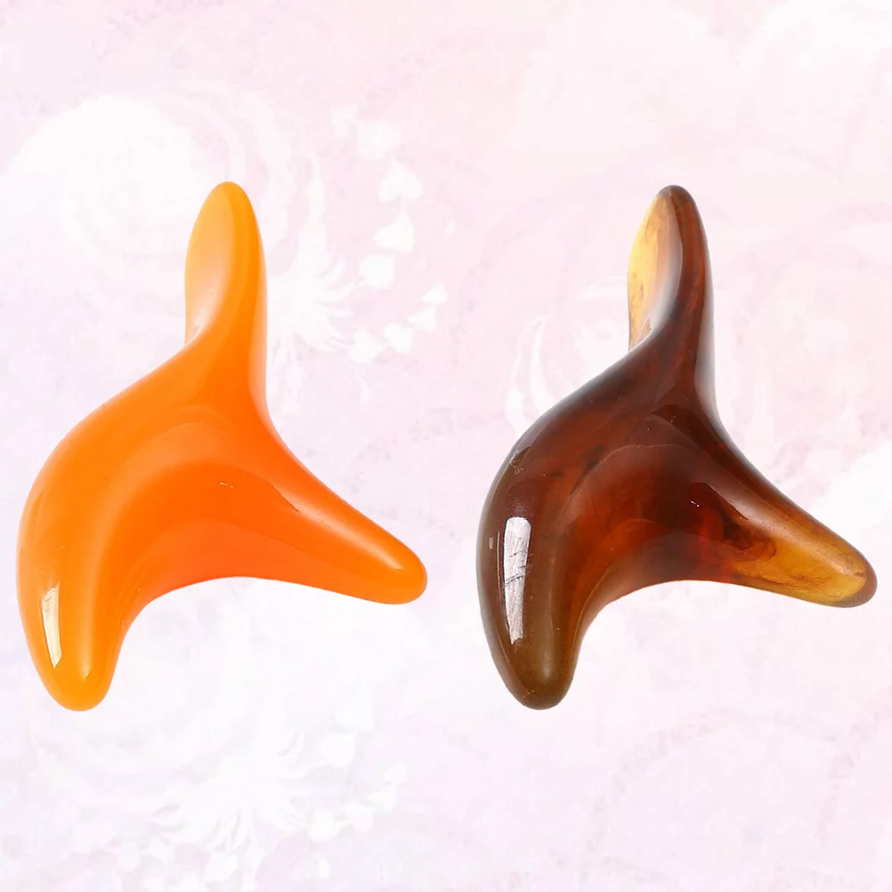 

2 шт., тайская рефлексотерапия, массажная палочка для ног, многоразовый инструмент из смолы для подошвы ног, акупунктурная точка, легко мыть, желтый, янтарный цвет