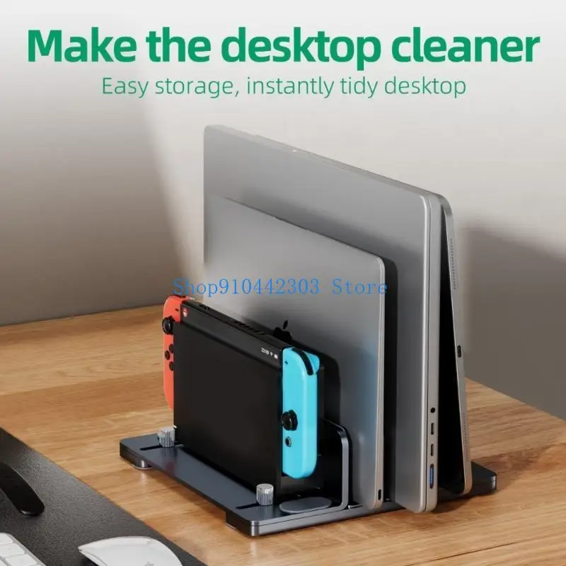 

L4MD Modern Vertical Laptop Storage Work space Organization Laptops/Tablets Holder