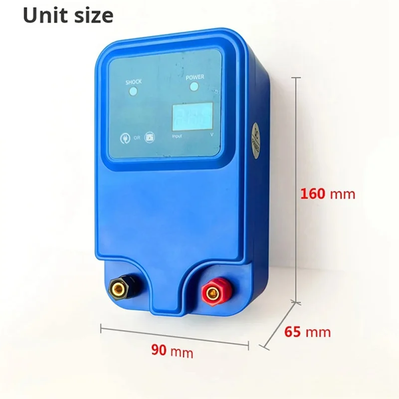 

BAAR-High Voltage Protection Power Grid Pulse Electronic Fence 10KM 12V For Animals Cattle Sheep Chicken Farm EU-PLUG