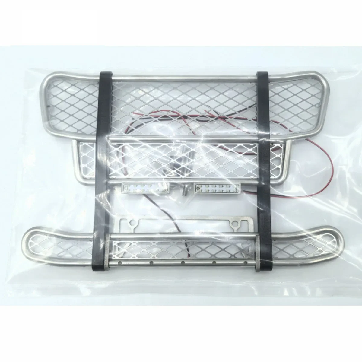 1 Set voorbumper voor botsingspreventie met verlichting voor 1/14 Tamiya RC vrachtwagen voor Scania 770S 3363 voor Volvo FH16 voor MAN