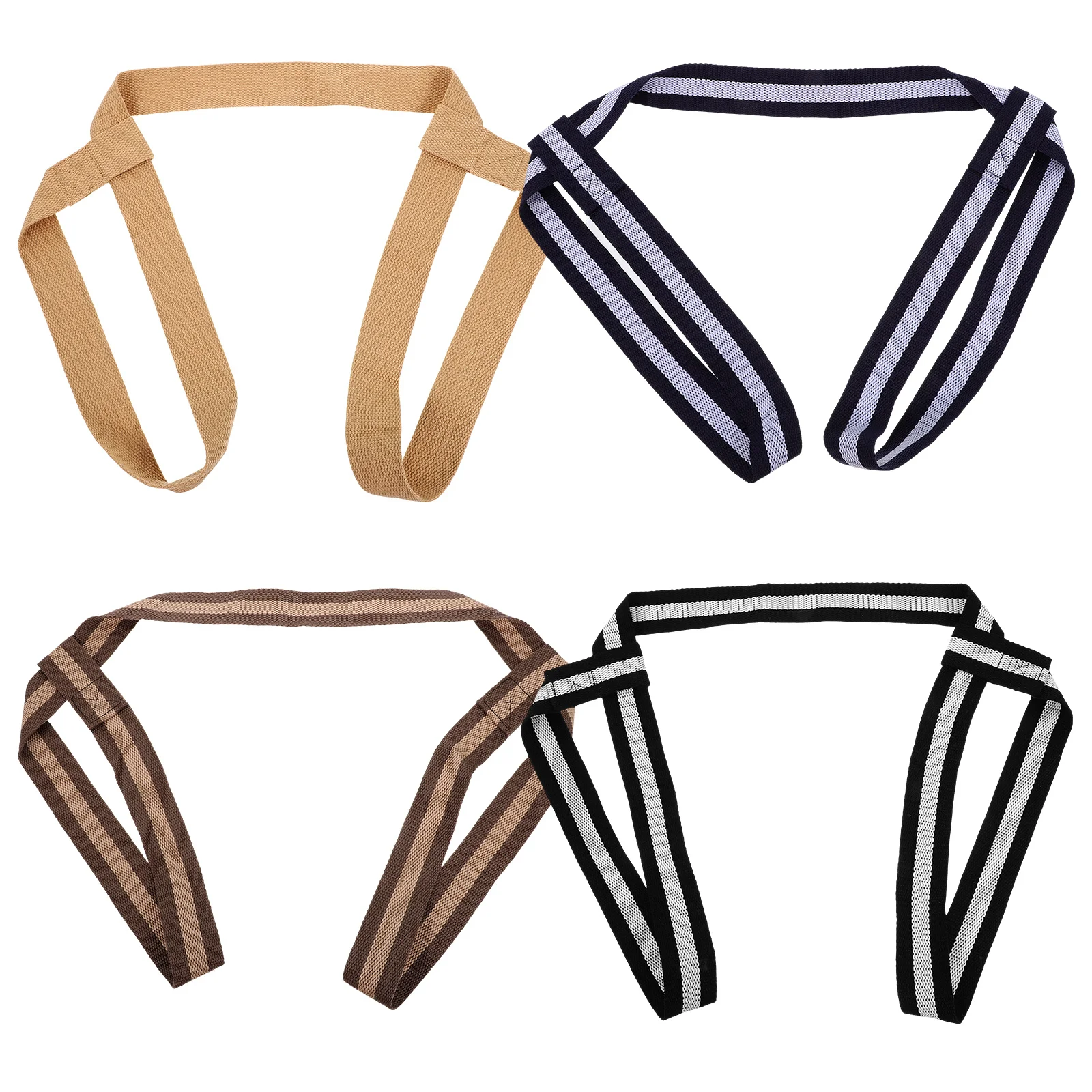 

4Pcs Yoga Mat Strap Adjustable Secure Fit Wear-Resistant Yoga Sling for Gym Home Travel Portable Resistance Band Comfortable Use