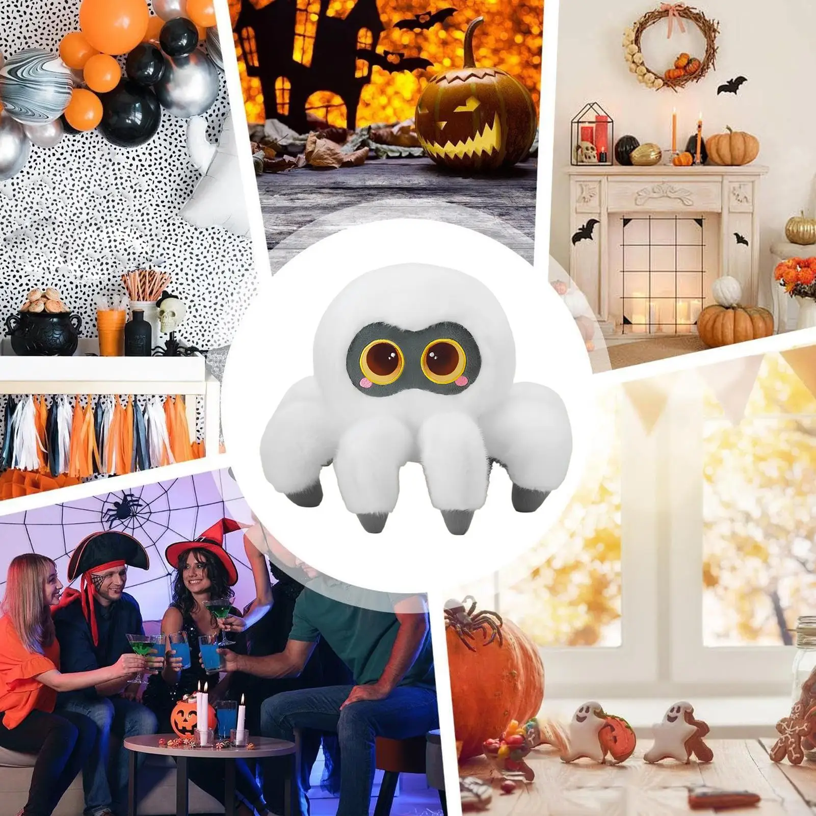 Für Big-Eyed Spider Spider Plüsch 11,8 Zoll Big-Eyed Spider Dekor Halloween Stofftier für Kinder Erwachsene Kinderzimmer Schlafzimmer