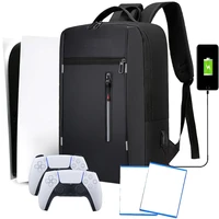 Bolsa de almacenamiento multifuncional, mochila para consola de juegos para consola PlayStation 5, Estuche de transporte de viaje con puerto USB para accesorio PS5