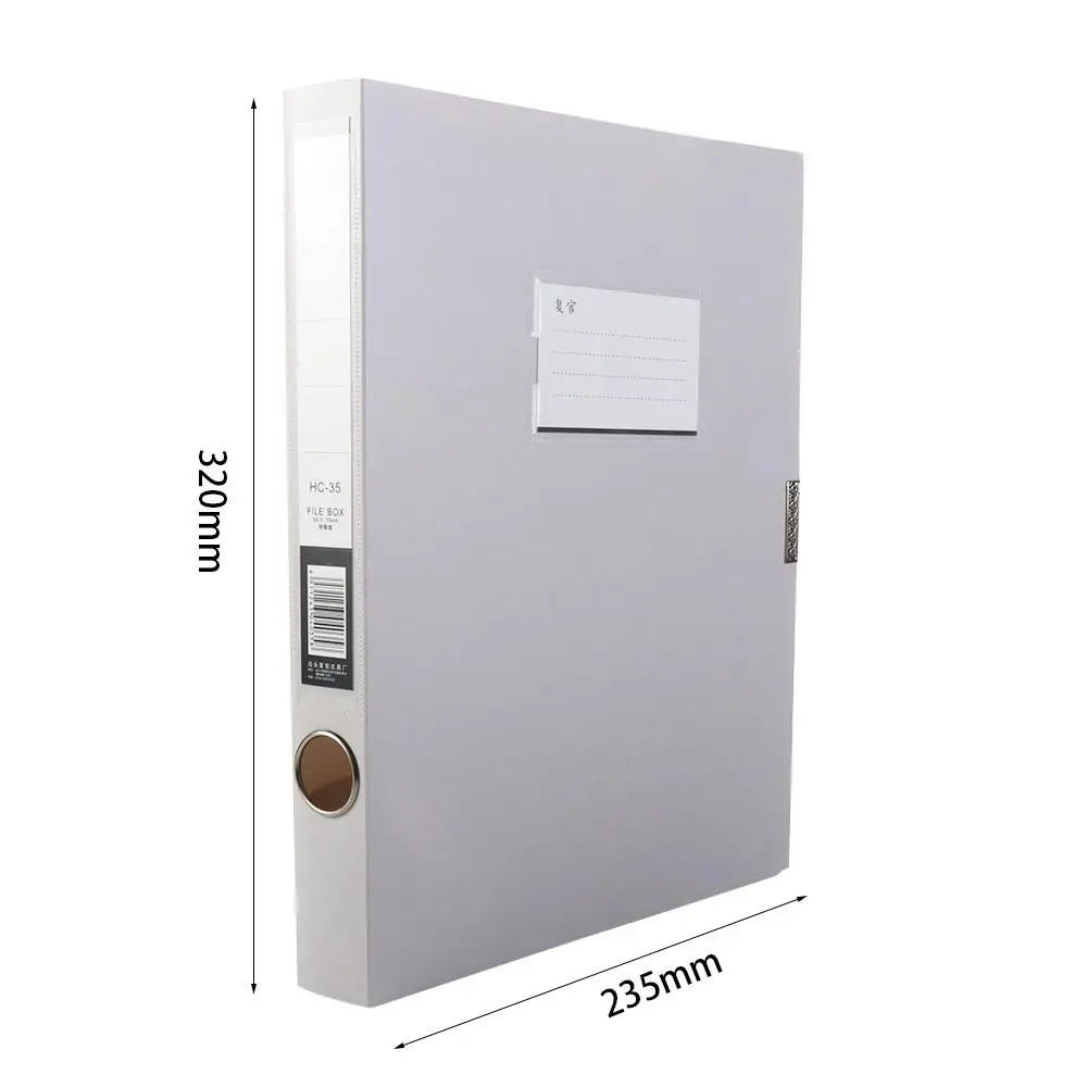 Multifunctional A4 File Organizer Box Morandi Color Thickened File Paper Organizer PP Plastic Dustproof Desktop Storage Box