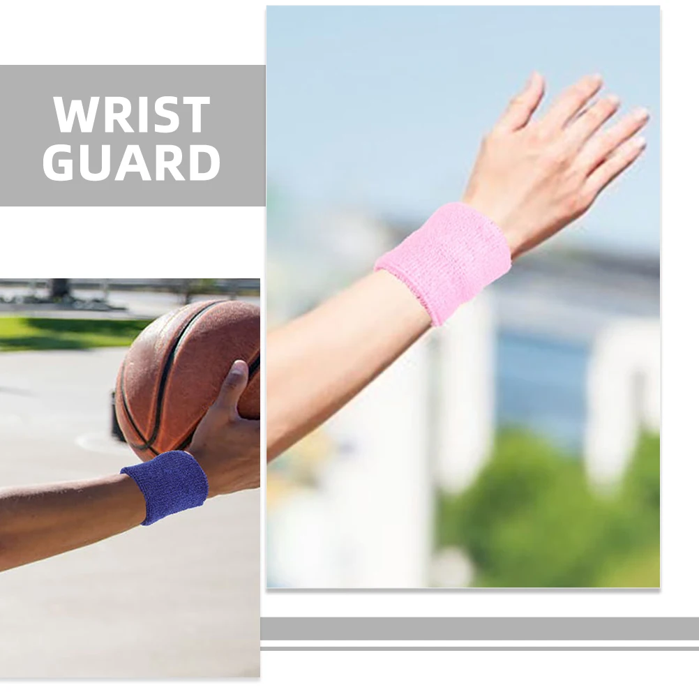 

12Pcs Sports Wrist Brace Elastic Wrist Support Breathable Wristbands Sweat Absorbing Protective Covers for Fitness Workout