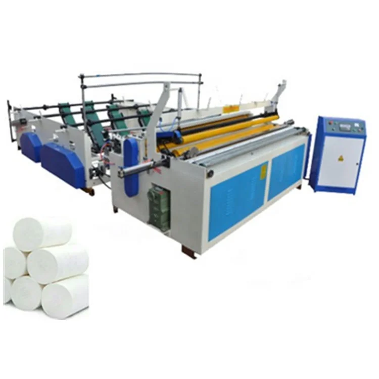 Production Line Jumbo Roll Toilet Paper Making Rewinding Machine Tissue Paper Machine Toilet Paper Cutting Rewinding Machine