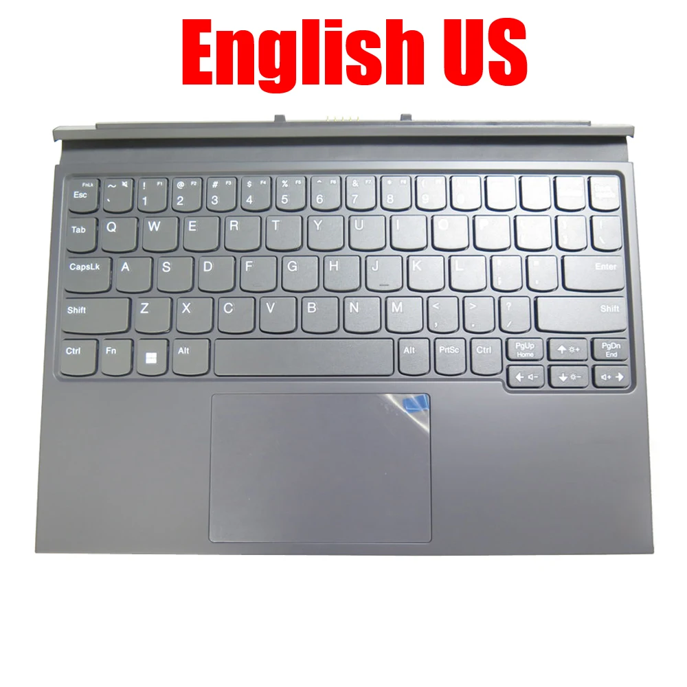 

Док-клавиатура для планшета и ноутбука 2-в-1 для Lenovo Ideapad Duet 3 10IGL5, английский, США, 5D21H88519, 82AT, серый, новый