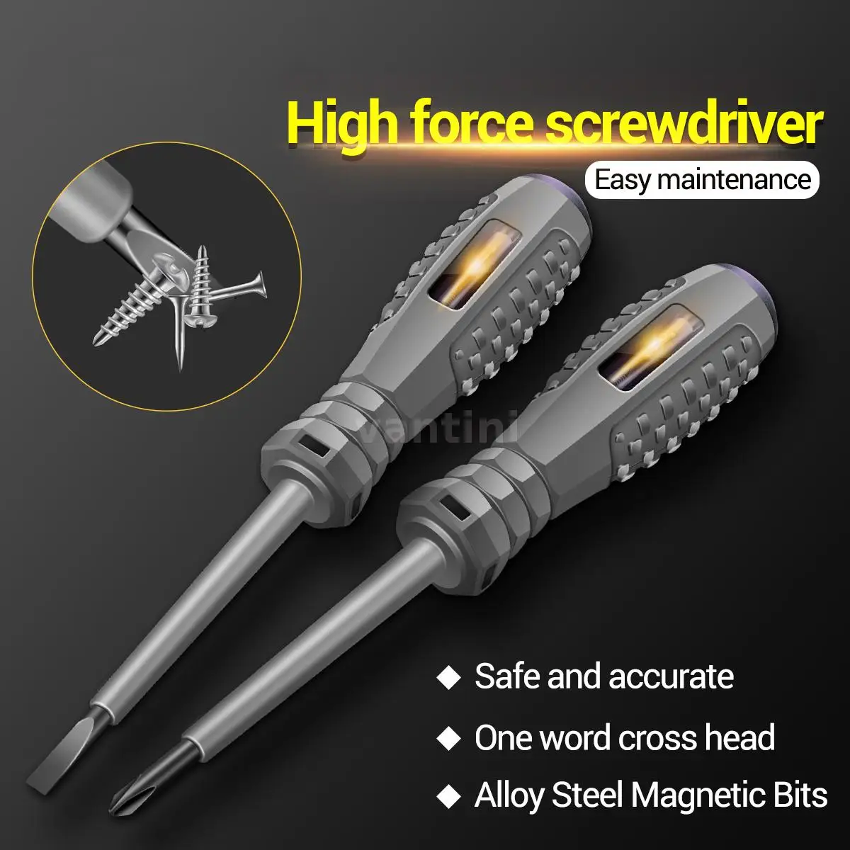 ANENG Bright Color Light Measuring Slotted Screwdriver/Phillips Screwdriver