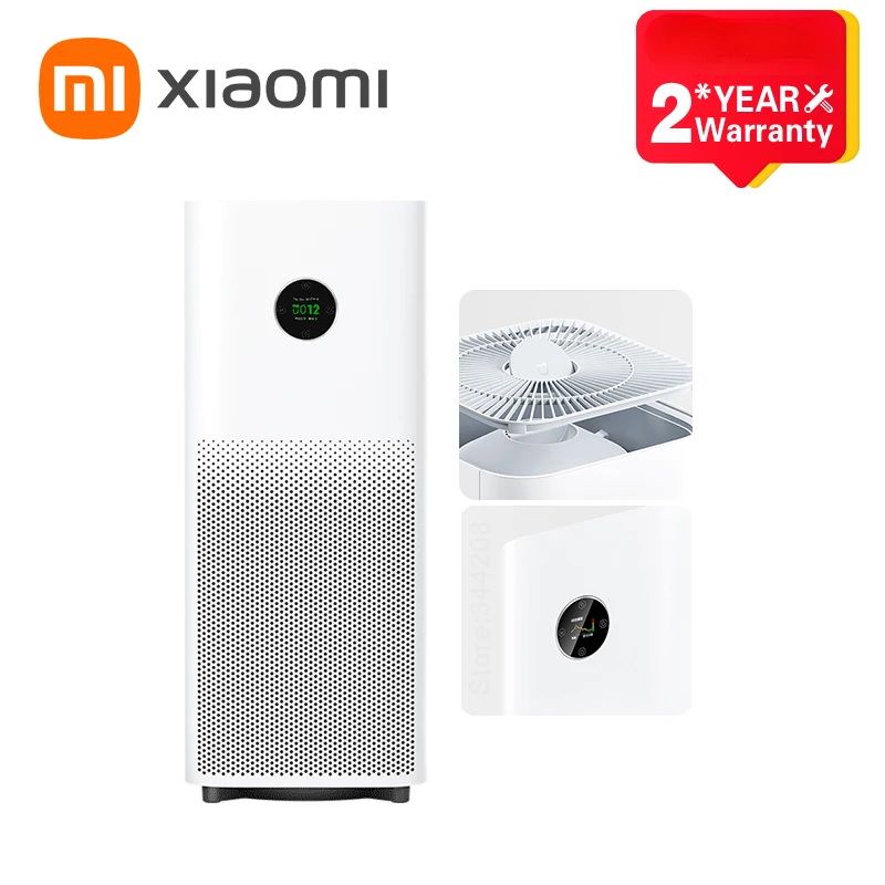 2024 XIAOMI MIJIA Smart Air Purifier 5S Sixfold Purification Aldehyde Removal Home Air Ionizer 30.4dB(A) Low noise LED Display