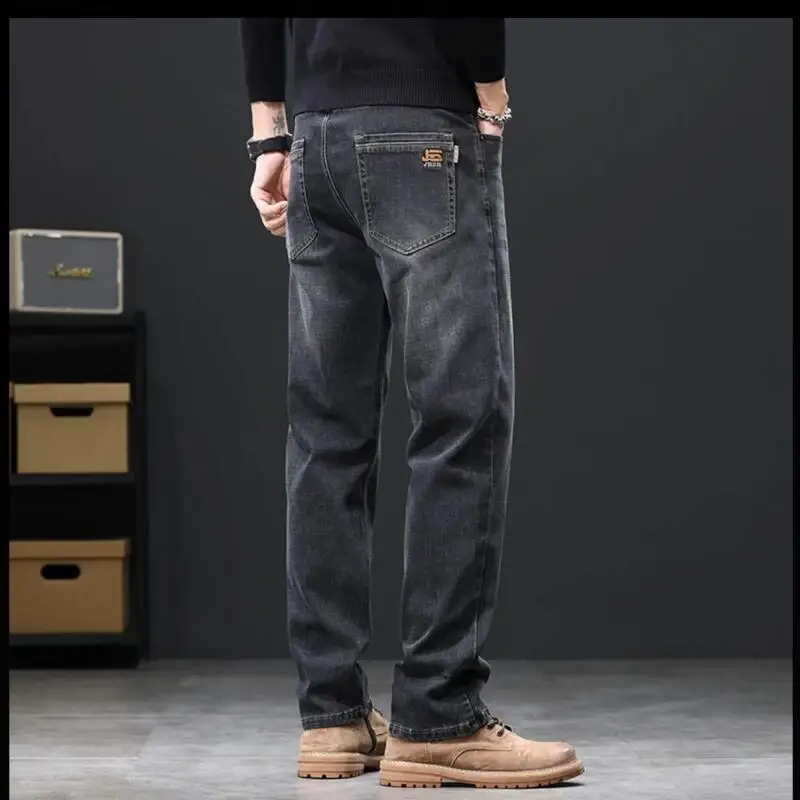 

Men's Clothing Men's Jeans Youth Pants Trendy Clothing Man Pants Spring Clothes Autumn Leisure Loose Teenage Jeans New Style Y2K