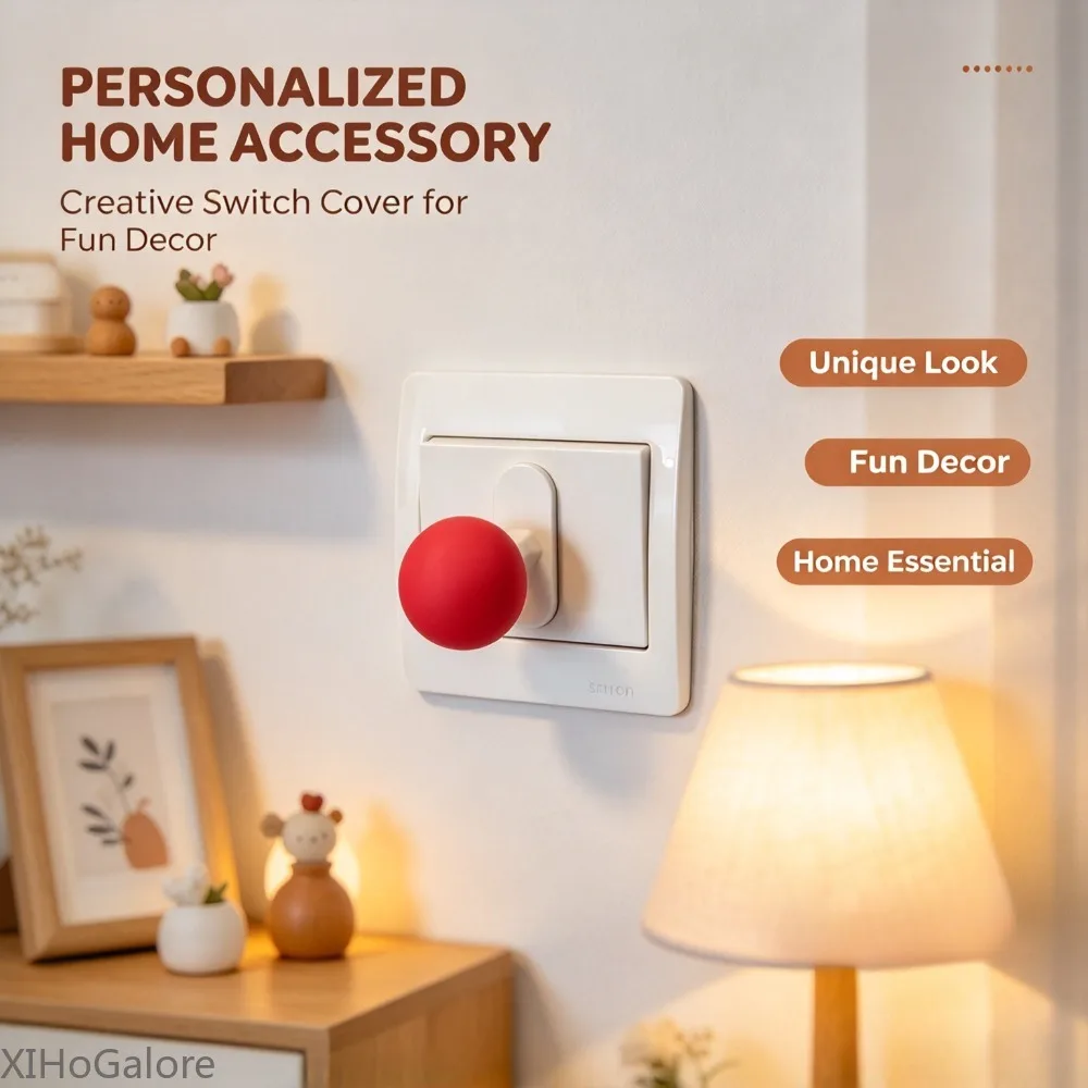 Fun 3D Printed Switch Cover Lamp Button Cute Lever Protector Home Office Decor Personalized Novelty Accessory 1Pc 3Pcs 6Pcs