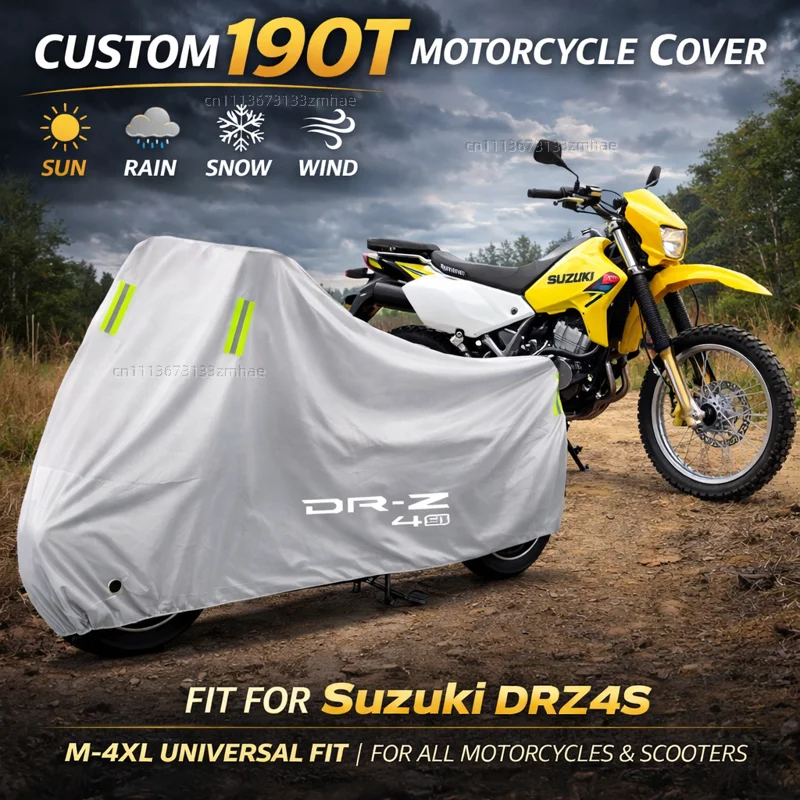 

Чехол для мотоцикла Suzuki DRZ400 DRZ400E DRZ400S DRZ400SM DR-Z400 E S SM 2000-2024 DR-Z4S Z4SM, водонепроницаемый, с защитой от ультрафиолета