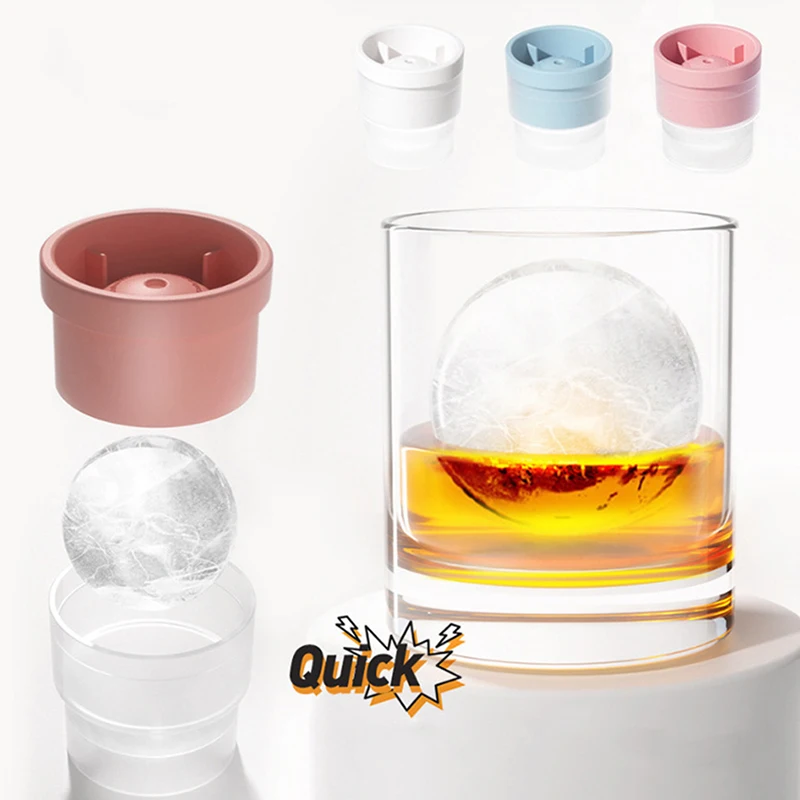 Silicone Ice Ball Mold Whiskey Spherical Ice Cube Light Bulbs Ice Mold Food Grade Ice Cube Ball Maker Mould Bar Tools