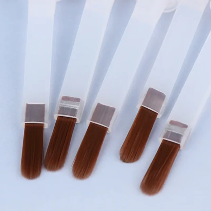 

5/10/20Pcs Disposable Nail Polish Brush For 15ml Nail Polish Bottle Replacement Brush Brown Hair Nail Art Brush Applicators NONE