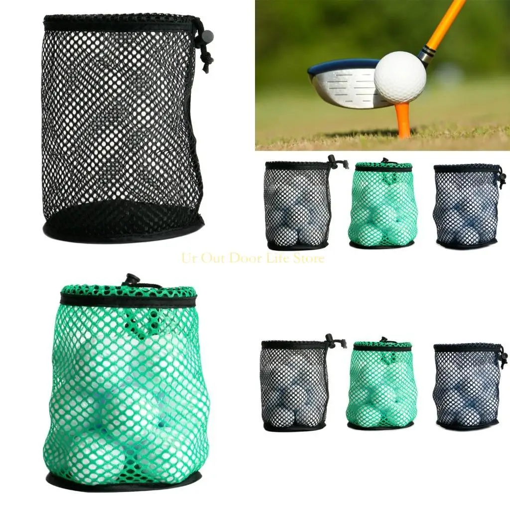 

77UF Спортивная сетчатая сетчатая сумка 3 Цветные нейлоновые сумки для гольфа для гольфа теннис 25/25/50. Сумка для хранения для