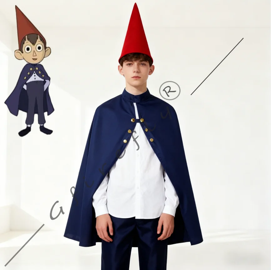 أزياء تنكرية لشخصية الرسوم المتحركة على الحائط فوق الحديقة تتضمن قبعات وعباءات وأزياء الهالوين للعرض الهزلي