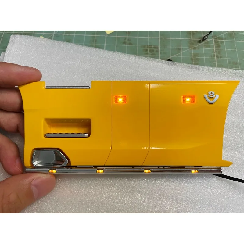 Luz LED de protección de falda lateral, luz inferior, tablero de luz PCB, instalación no destructiva para Tamiya 1/14 RC Scania 770S 56373 56368