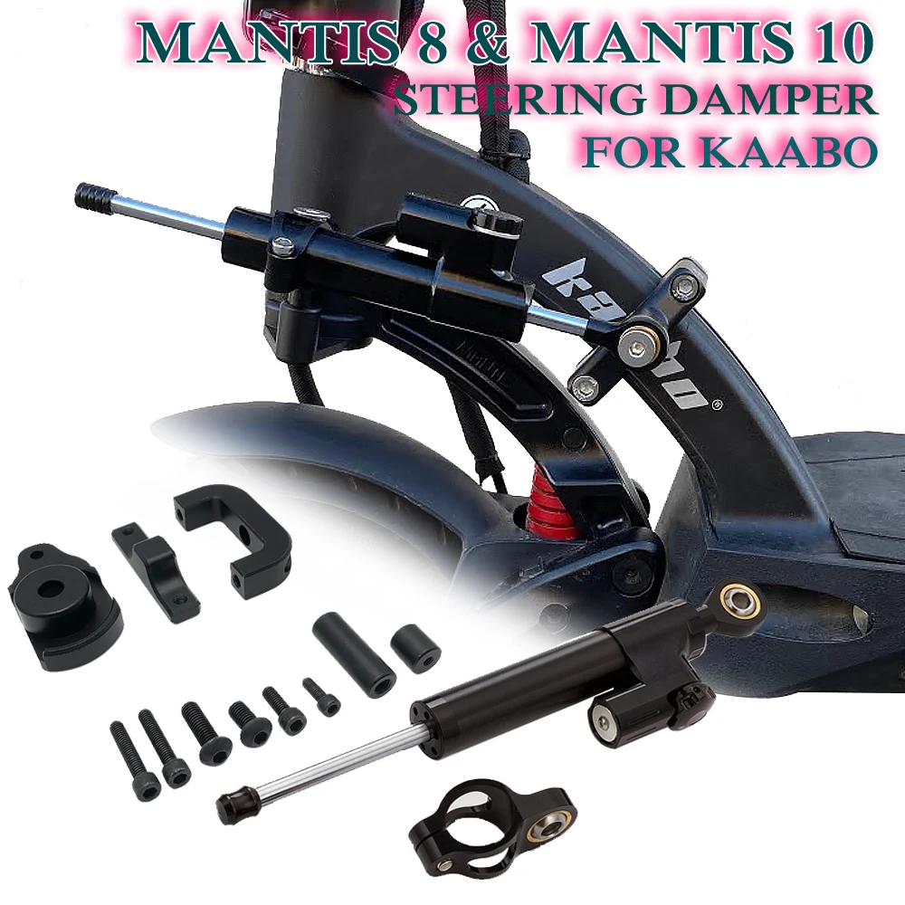 

CNC Stabilizer Damper Steering Mount Mounting Bracket 10inch Electric Scooter Parts Accessories For KAABO Mantis 8 Mantis 10