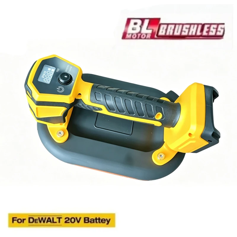 Electric Vacuum Suction Cup Heavy Duty Vacuum Lifter for Granite Tile Glass Wood Stone for Dewalt（Without battery）