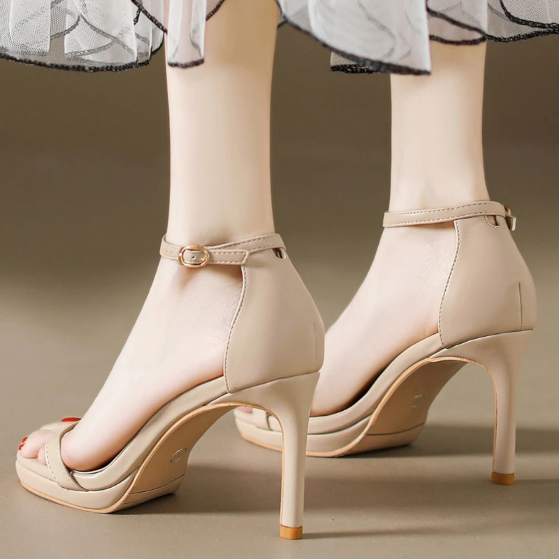2026 Spring Fashion 8cm Woman Sexy Dance Shoes Sandals Women Shoe Summer High Heels Stiletto Elegant Party Shoes