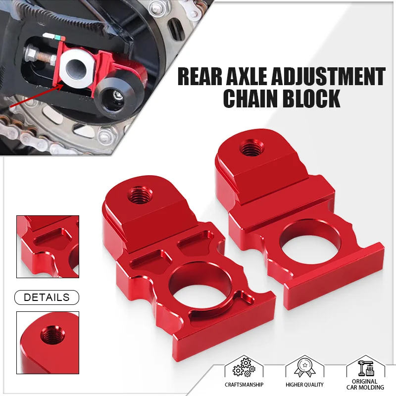 For CBR600RR CBR1000RR CBR 1000RR CBR 600RR 2008-2017 Motorcycle CNC Rear Axle Adjustment Chain Spindle Regulator Block