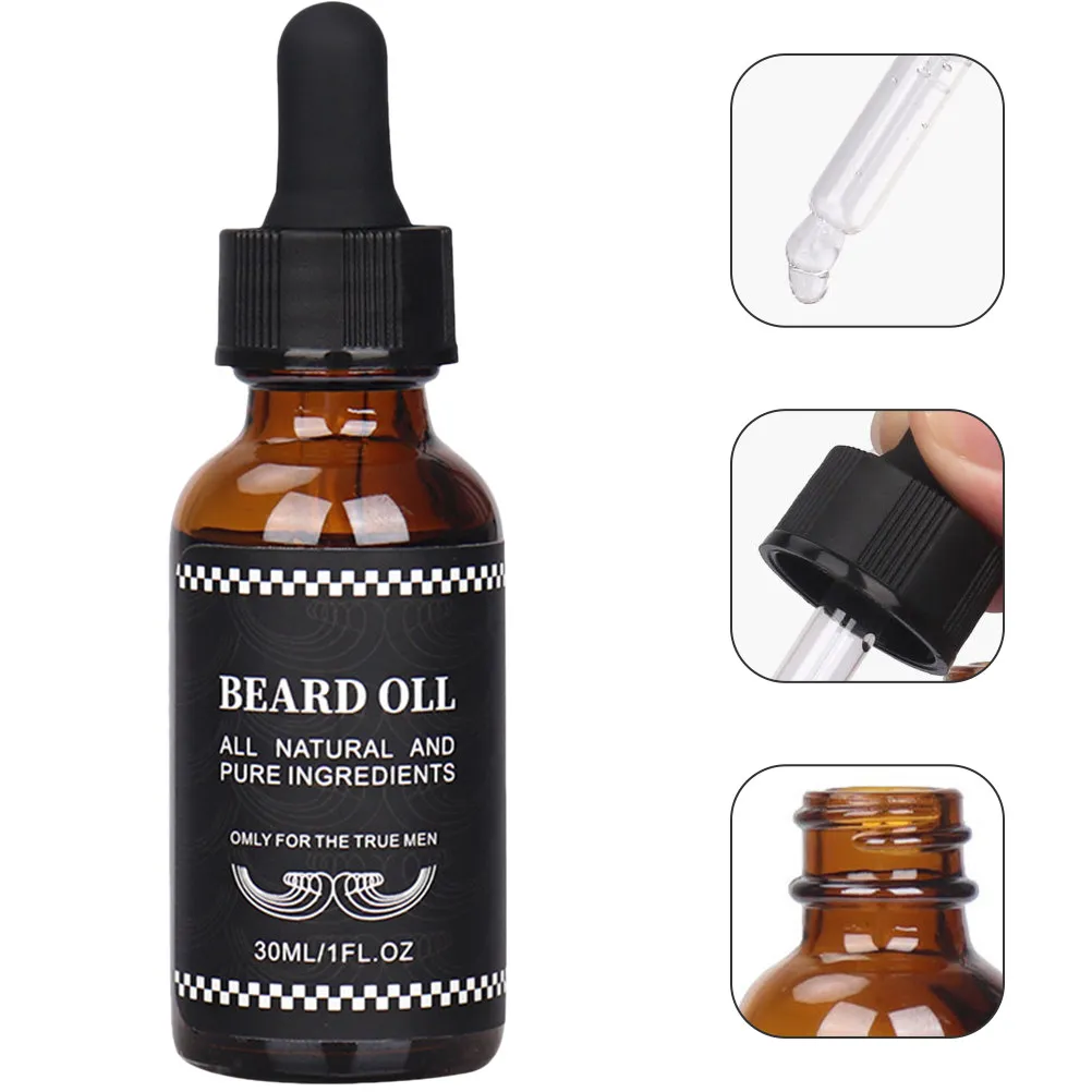 

Beard Care Oil Natural Beard Conditioner Grooming Treatment Oil Moisturizing Nourishing Fast Absorbing Lightweight for Home