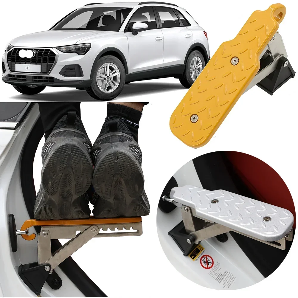 Universal Fit Car Door Step, Foldable Roof Rack Door Step Up on Door Latch,Access to For audi q3 2011-2025 8u f3