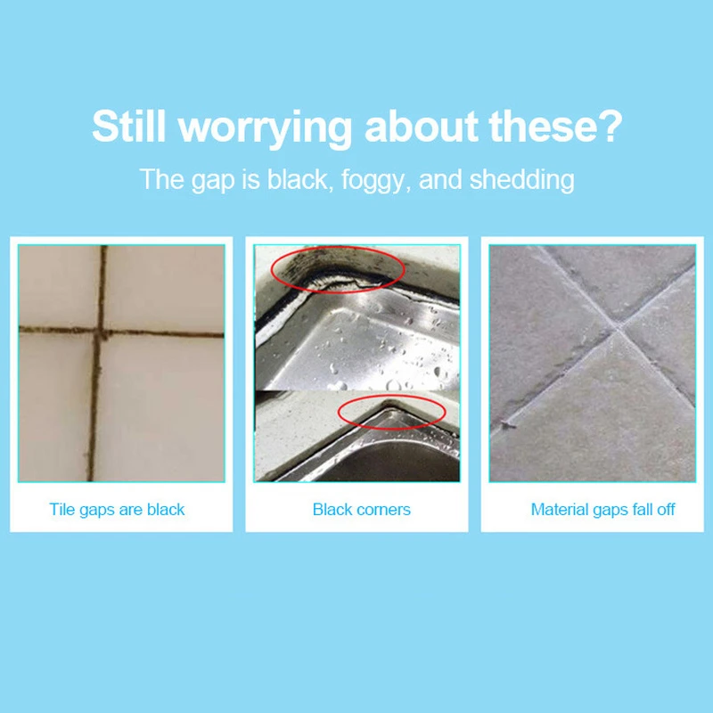 Waterproof Floor Tile Pen Wall Grout Restorer Gap Marker Grout Pen Wall Seam Repair For Floor Bathroom Kitchen Decontamination