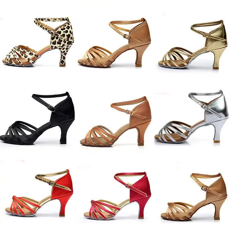 adult-women's-latin-dance-shoes-medium-heel-satin-dance-practice-indoor-gymnastics-shoes-comfortable-breathable-flexible