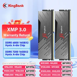 Pamięć RAM KingBank ddr5 16 GB 16 GB x2 32 GB 6800 MHz 7200 MHZ 1,4 V dwukanałowa pamięć RAM DIMM Hynix A matryca