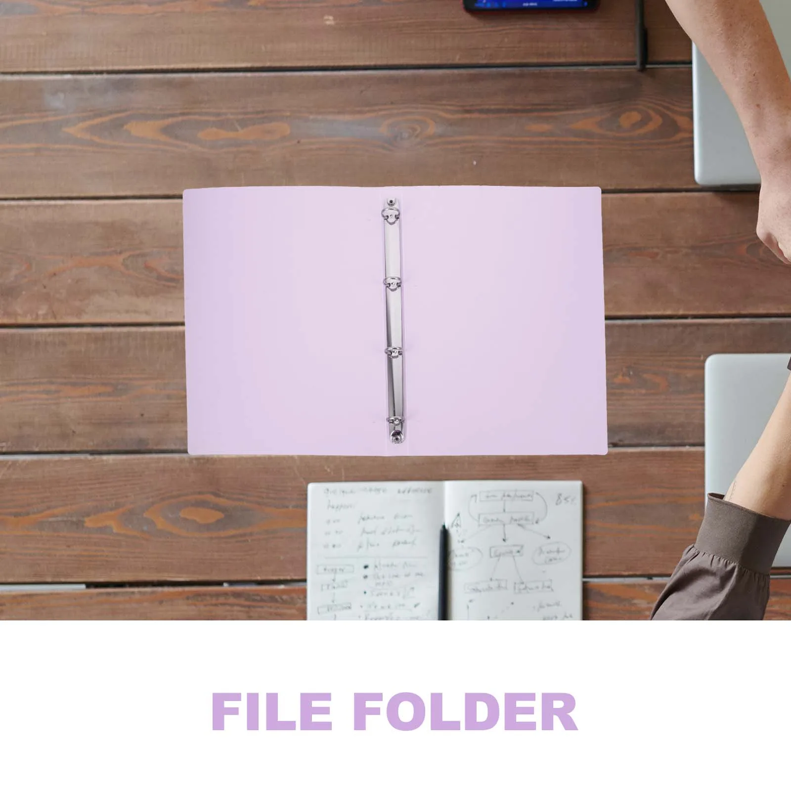 

Multi function 4 hole Document Folder PP Metal File ganizer for School Office Desktop Aesthetic Student Supply Travel