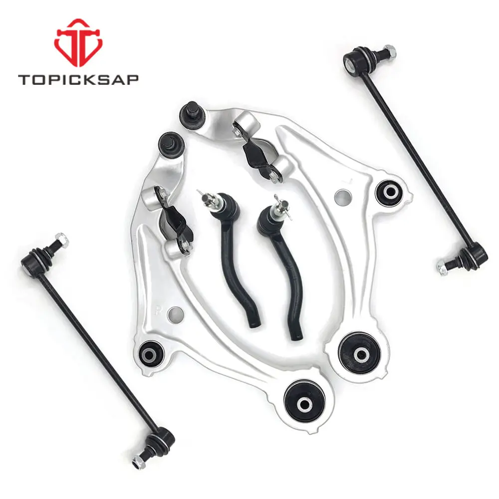 

TOPICKSAP Front Control Arm Ball Joint Tie Rod Sway Bar Link Suspension 6pc Kit for NISSAN MURANO II Z51 2009 - 2014 545011AT0A