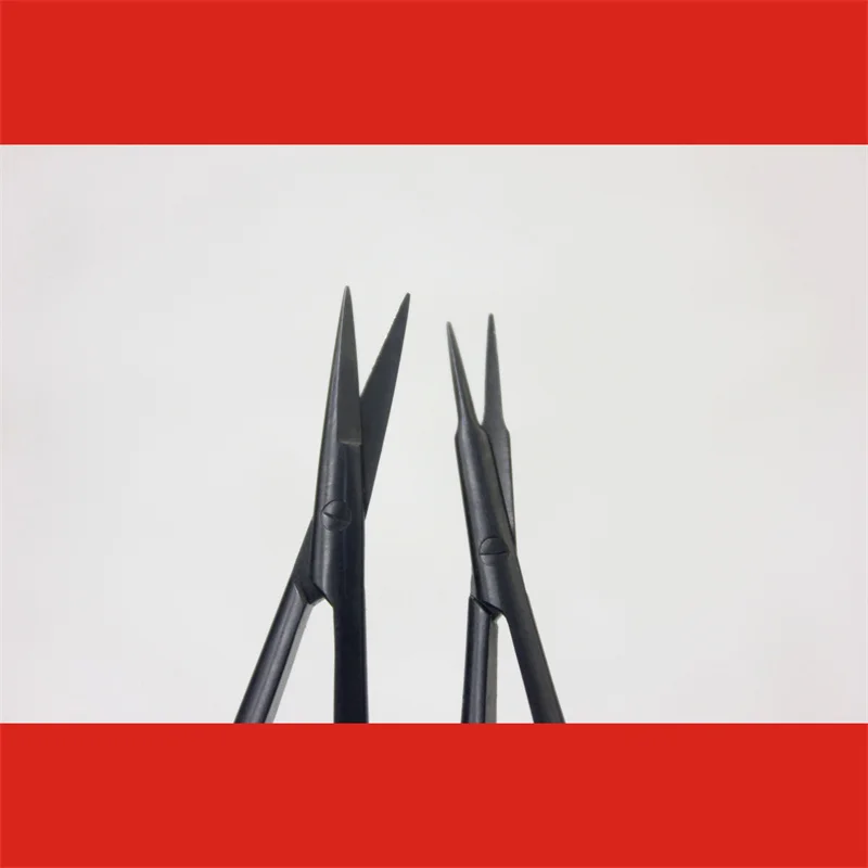 

JZ medical titanium alloy microscissors WAB black non-reflective non-magnetic ophthalmic hand surgery fine scissors