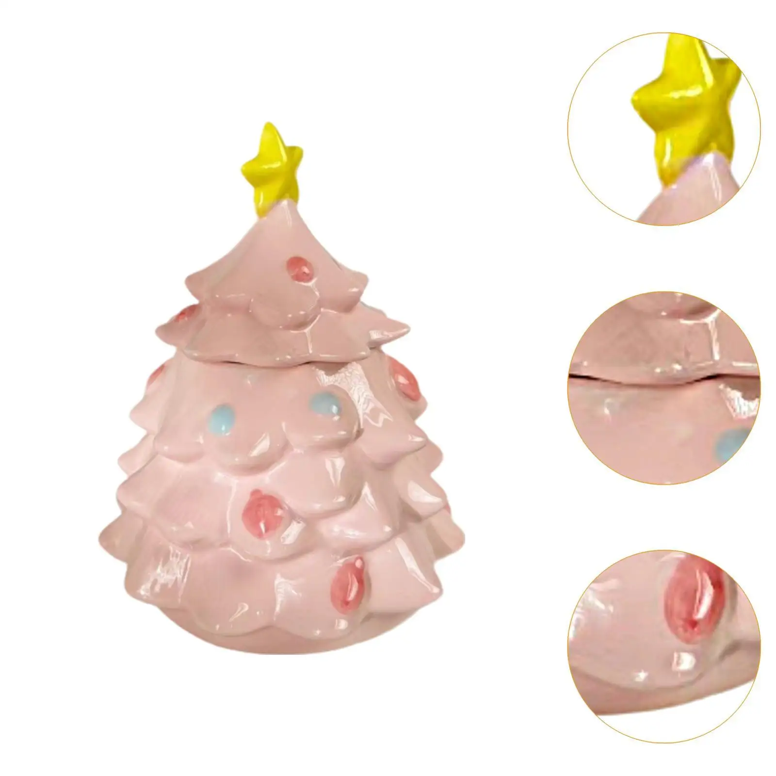 Słoik na cukierki choinkowe Dekoracyjne pudełko na cukierki na świąteczny noworoczny pulpit