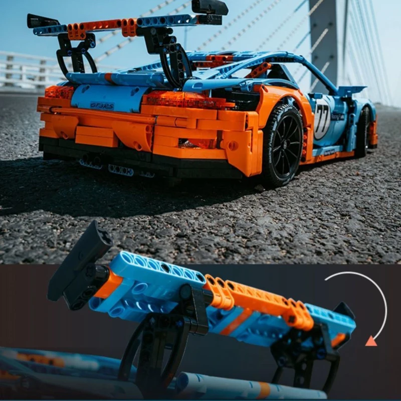 Nuovo RSR Classic Super Racing Cars Modello di auto sportiva Modello di mattoni Set di veicoli Blocchi tecnici Giocattoli per bambini Bambini Regali per adulti